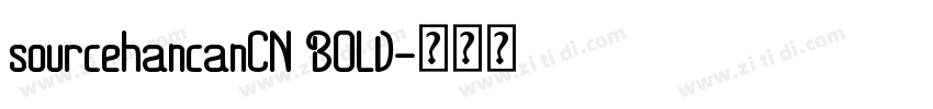 sourcehancanCN BOLD字体转换